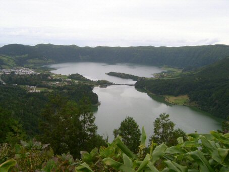Lagoa Azul and Lagoa Verde at Sete Cidades